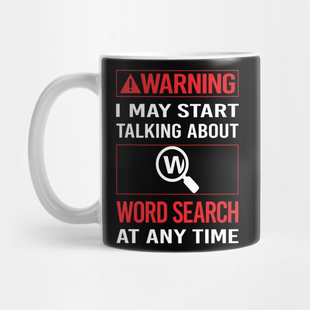 Red Warning Word Search by Happy Life